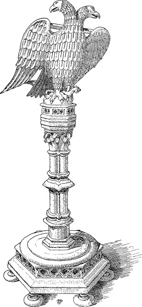 An illustration from Dinanderie; a history and description of mediæval art work in copper, brass and bronze, 1910, leaf 241