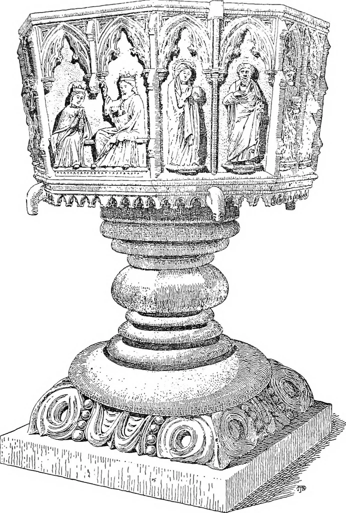 An illustration from Dinanderie; a history and description of mediæval art work in copper, brass and bronze, 1910, leaf 254
