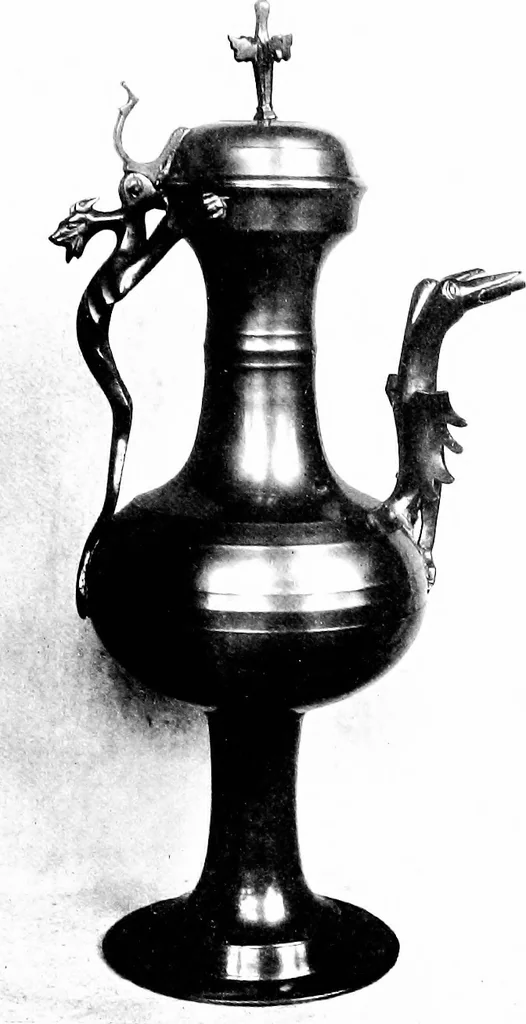 An illustration from Dinanderie; a history and description of mediæval art work in copper, brass and bronze, 1910, leaf 264