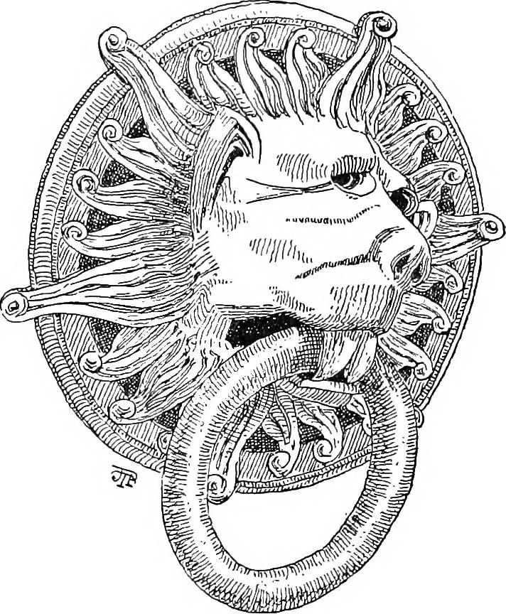 An illustration from Dinanderie; a history and description of mediæval art work in copper, brass and bronze, 1910, leaf 302