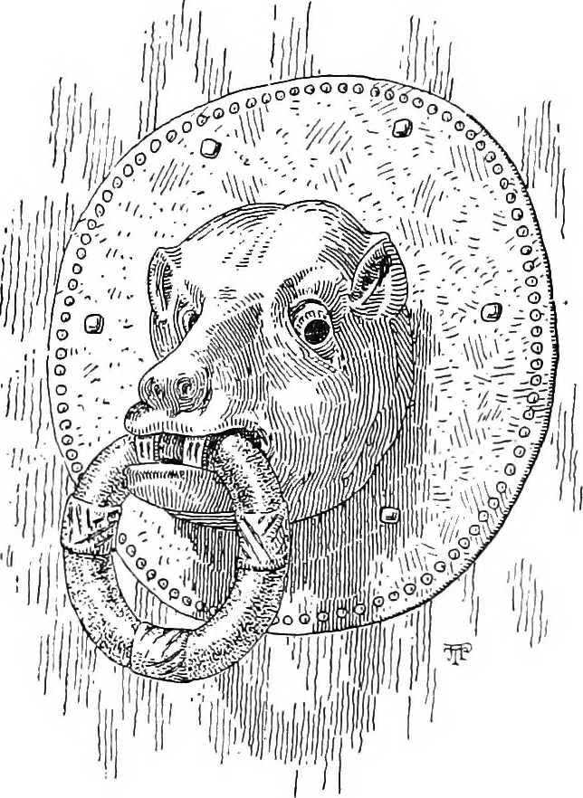 An illustration from Dinanderie; a history and description of mediæval art work in copper, brass and bronze, 1910, leaf 310