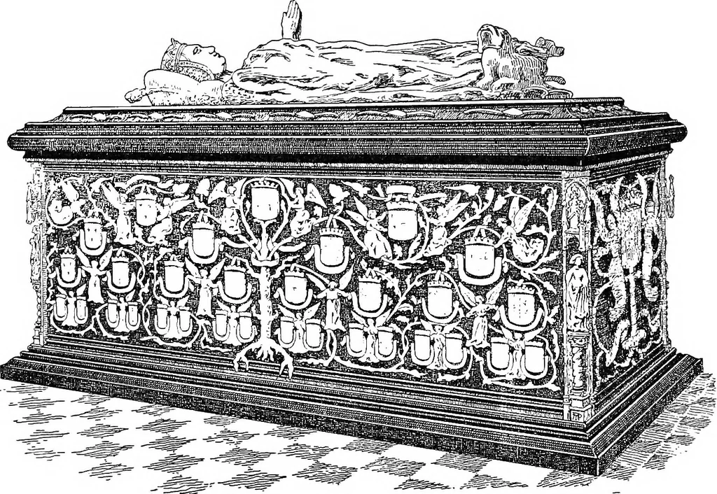 An illustration from Dinanderie; a history and description of mediæval art work in copper, brass and bronze, 1910, leaf 319