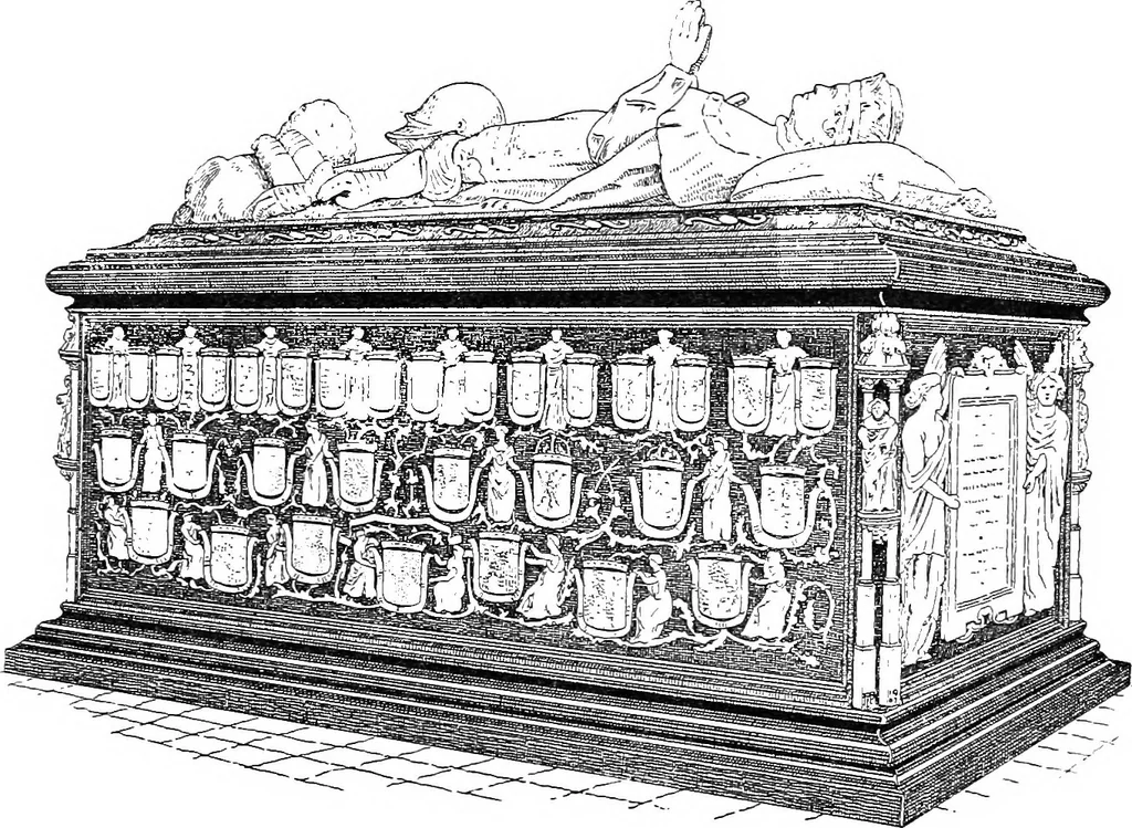 An illustration from Dinanderie; a history and description of mediæval art work in copper, brass and bronze, 1910, leaf 320