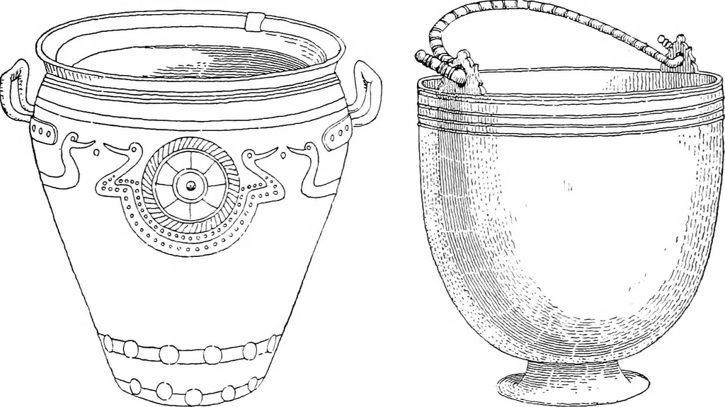 An illustration from Dinanderie; a history and description of mediæval art work in copper, brass and bronze, 1910, leaf 52