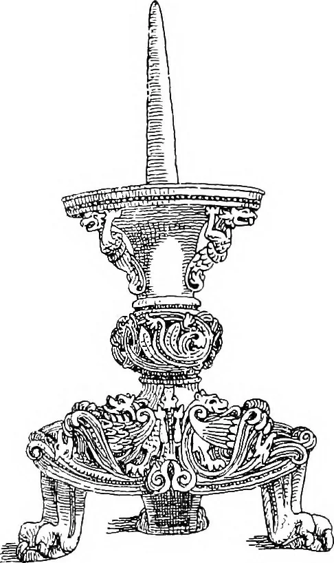An illustration from Dinanderie; a history and description of mediæval art work in copper, brass and bronze, 1910, leaf 53
