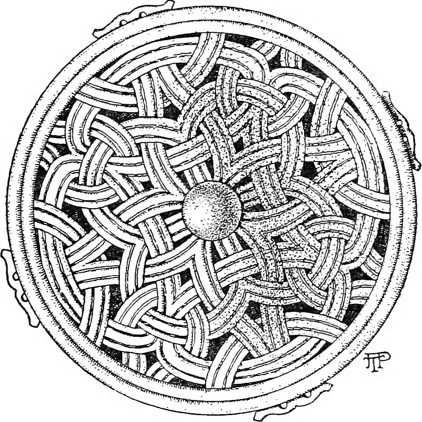 An illustration from Dinanderie; a history and description of mediæval art work in copper, brass and bronze, 1910, leaf 54