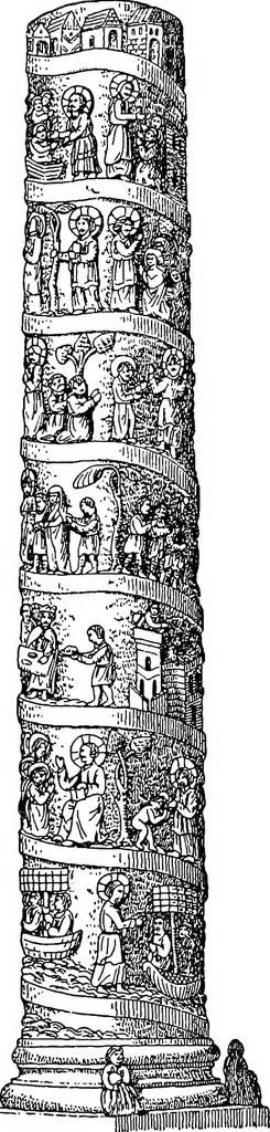 An illustration from Dinanderie; a history and description of mediæval art work in copper, brass and bronze, 1910, leaf 84