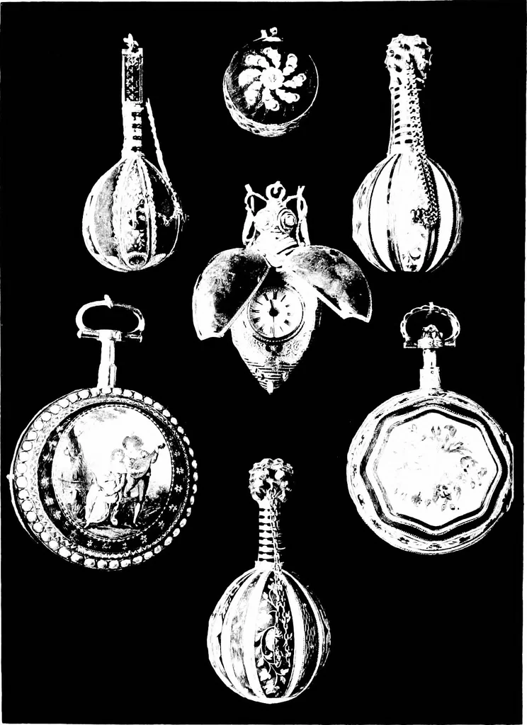 An illustration from Collection of watches loaned to the Metropolitan museum of art of the city of New York, 1907, leaf 19