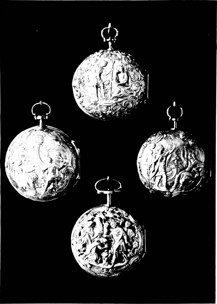 An illustration from Collection of watches loaned to the Metropolitan museum of art of the city of New York, 1907, leaf 43