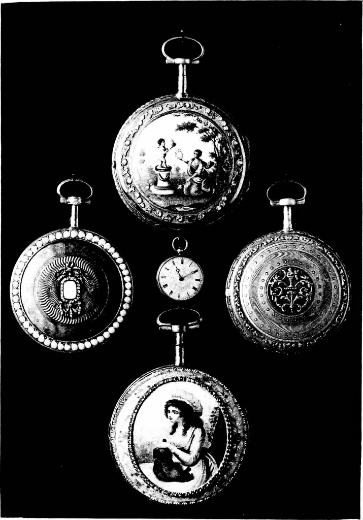 An illustration from Collection of watches loaned to the Metropolitan museum of art of the city of New York, 1907, leaf 66