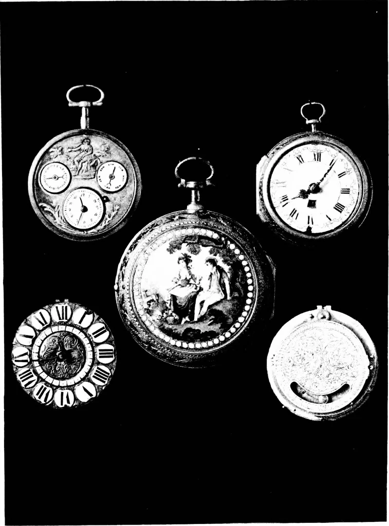 An illustration from Collection of watches loaned to the Metropolitan museum of art of the city of New York, 1907, leaf 72