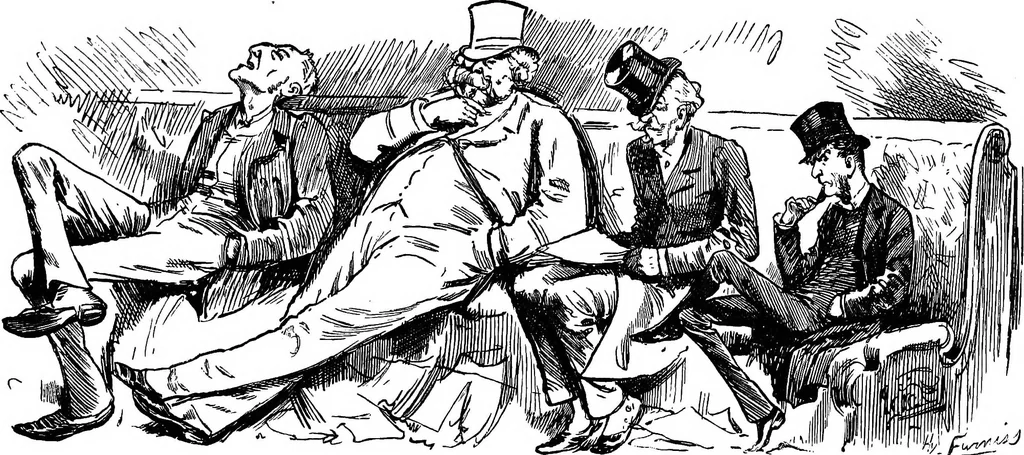 An illustration from M.P.'s in session, from Mr. Punch's parliamentary portrait gallery, 1889, leaf 14