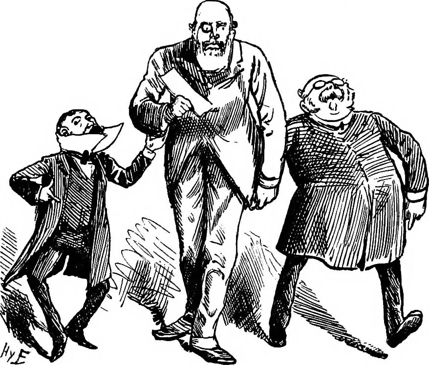 An illustration from M.P.'s in session, from Mr. Punch's parliamentary portrait gallery, 1889, leaf 17