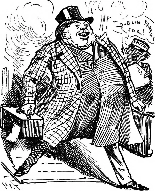 An illustration from M.P.'s in session, from Mr. Punch's parliamentary portrait gallery, 1889, leaf 27