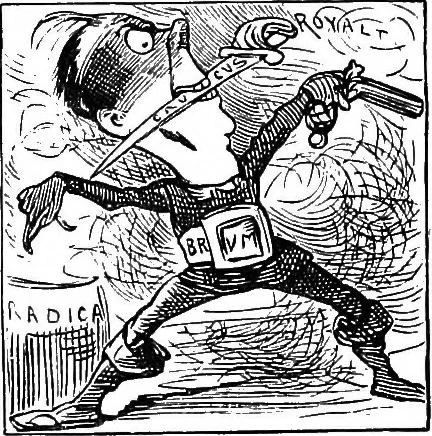 An illustration from M.P.'s in session, from Mr. Punch's parliamentary portrait gallery, 1889, leaf 28