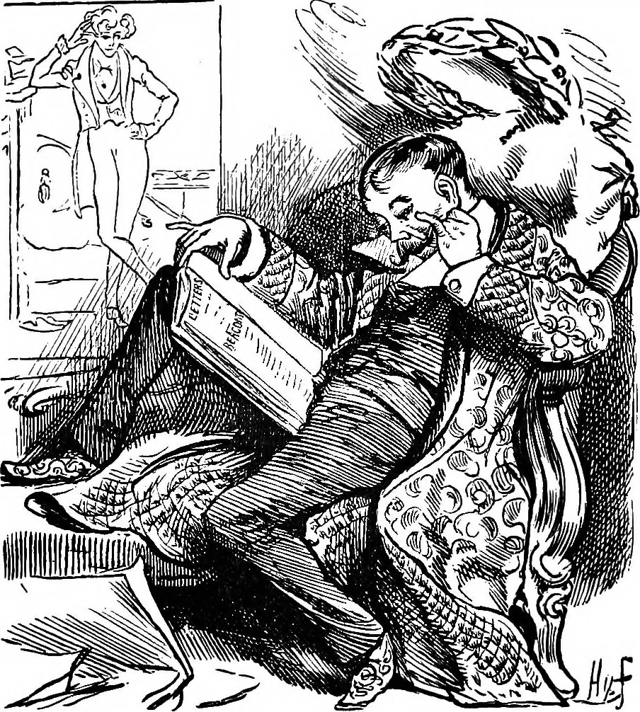 An illustration from M.P.'s in session, from Mr. Punch's parliamentary portrait gallery, 1889, leaf 29