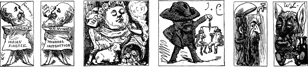 An illustration from M.P.'s in session, from Mr. Punch's parliamentary portrait gallery, 1889, leaf 32