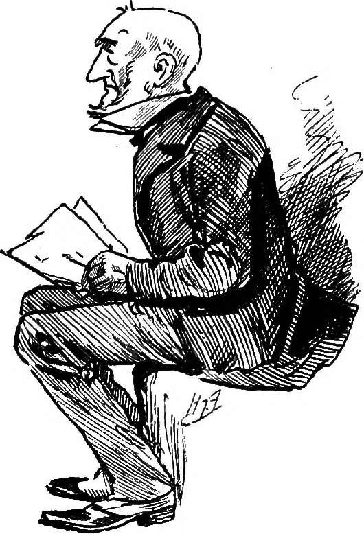 An illustration from M.P.'s in session, from Mr. Punch's parliamentary portrait gallery, 1889, leaf 34