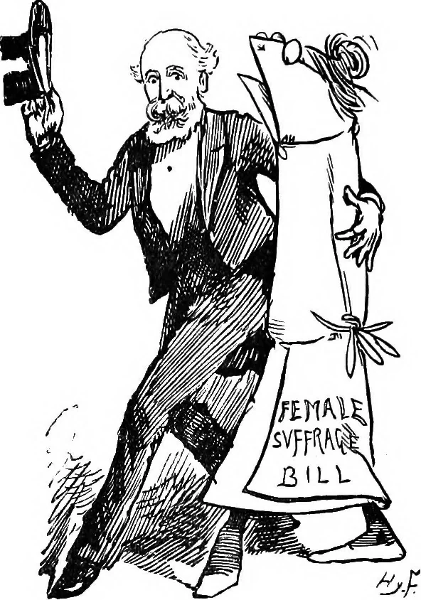 An illustration from M.P.'s in session, from Mr. Punch's parliamentary portrait gallery, 1889, leaf 36