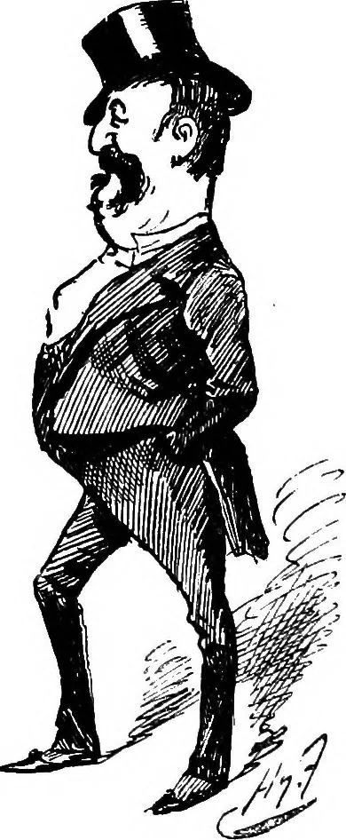An illustration from M.P.'s in session, from Mr. Punch's parliamentary portrait gallery, 1889, leaf 41