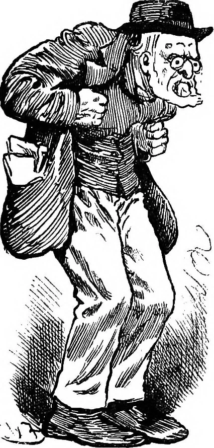 An illustration from M.P.'s in session, from Mr. Punch's parliamentary portrait gallery, 1889, leaf 42