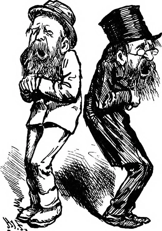 An illustration from M.P.'s in session, from Mr. Punch's parliamentary portrait gallery, 1889, leaf 43