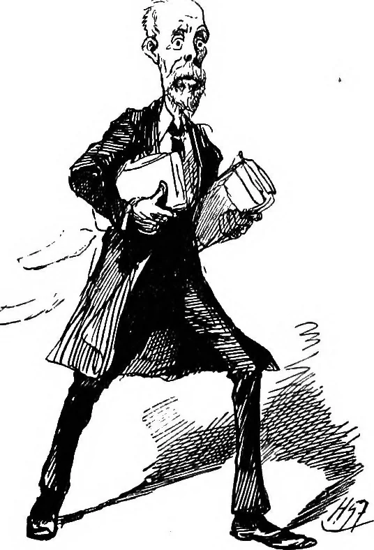 An illustration from M.P.'s in session, from Mr. Punch's parliamentary portrait gallery, 1889, leaf 44