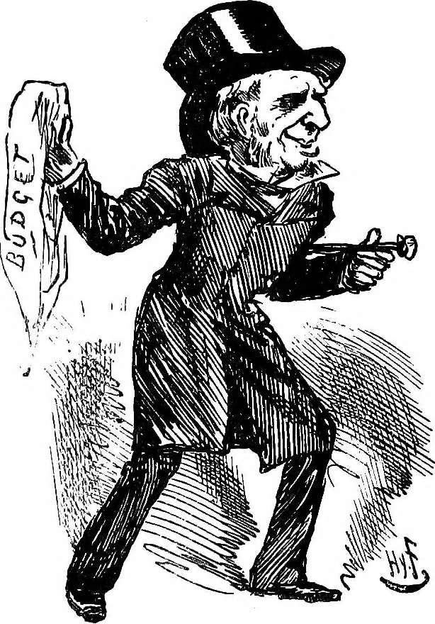 An illustration from M.P.'s in session, from Mr. Punch's parliamentary portrait gallery, 1889, leaf 45