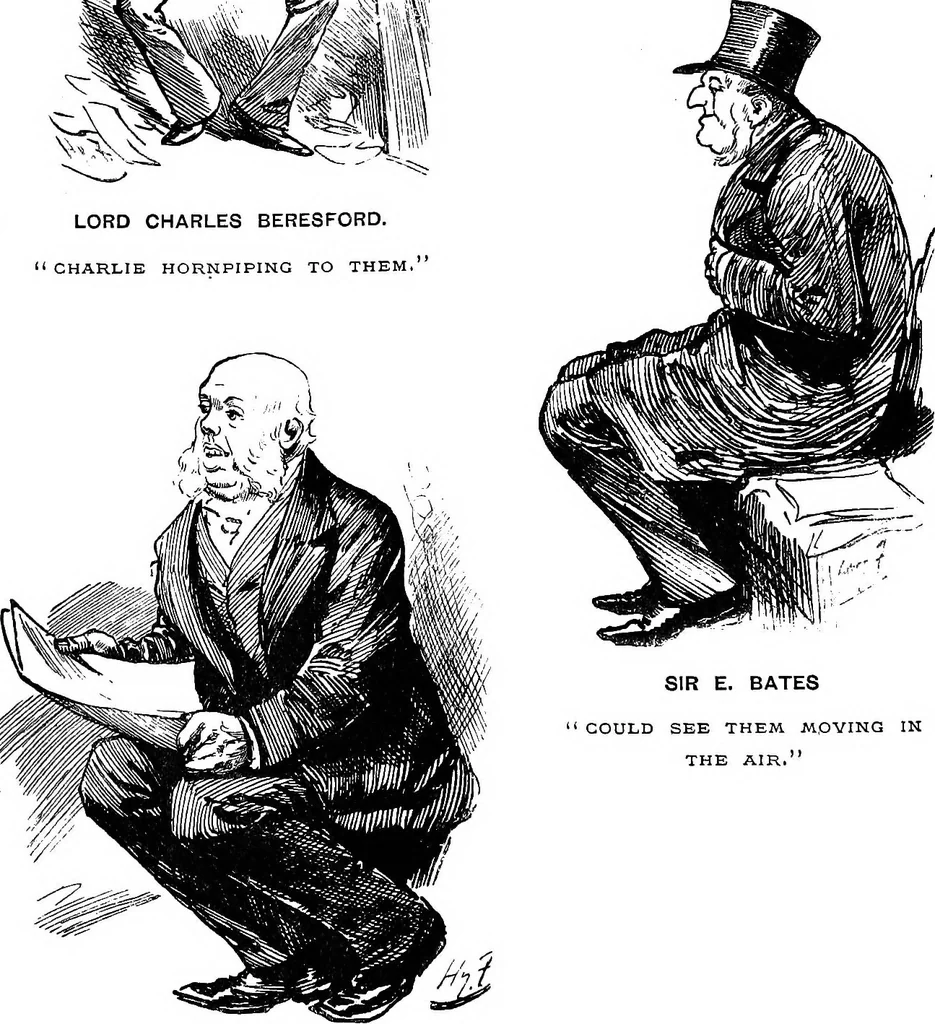 An illustration from M.P.'s in session, from Mr. Punch's parliamentary portrait gallery, 1889, leaf 45