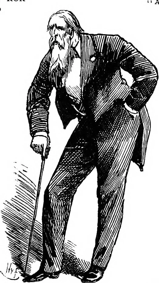 An illustration from M.P.'s in session, from Mr. Punch's parliamentary portrait gallery, 1889, leaf 46