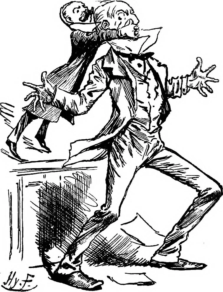 An illustration from M.P.'s in session, from Mr. Punch's parliamentary portrait gallery, 1889, leaf 47