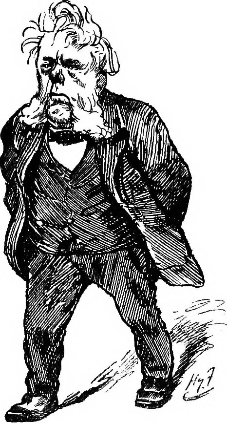An illustration from M.P.'s in session, from Mr. Punch's parliamentary portrait gallery, 1889, leaf 49
