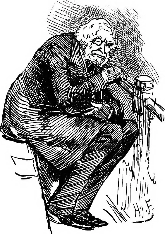 An illustration from M.P.'s in session, from Mr. Punch's parliamentary portrait gallery, 1889, leaf 49
