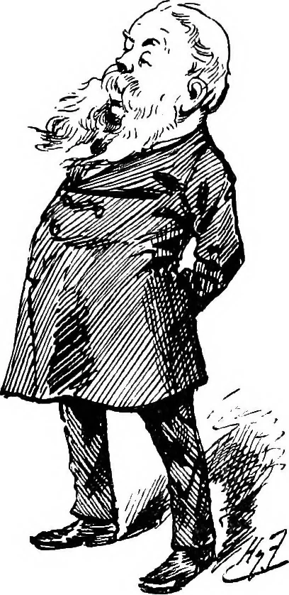 An illustration from M.P.'s in session, from Mr. Punch's parliamentary portrait gallery, 1889, leaf 50