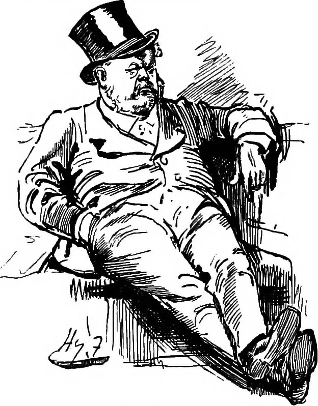 An illustration from M.P.'s in session, from Mr. Punch's parliamentary portrait gallery, 1889, leaf 51