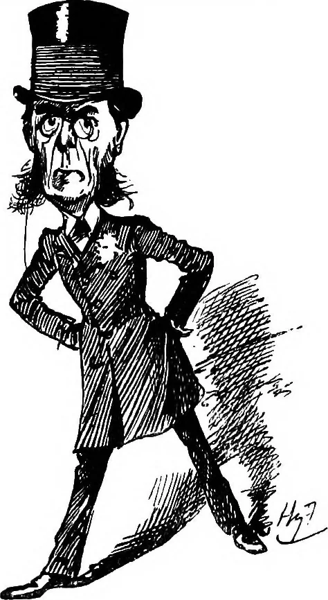An illustration from M.P.'s in session, from Mr. Punch's parliamentary portrait gallery, 1889, leaf 52