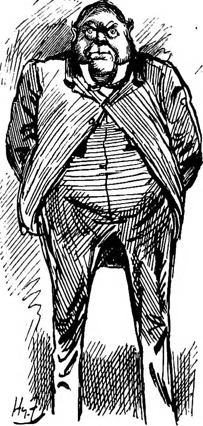 An illustration from M.P.'s in session, from Mr. Punch's parliamentary portrait gallery, 1889, leaf 52