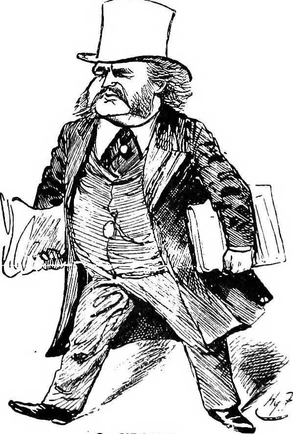 An illustration from M.P.'s in session, from Mr. Punch's parliamentary portrait gallery, 1889, leaf 53