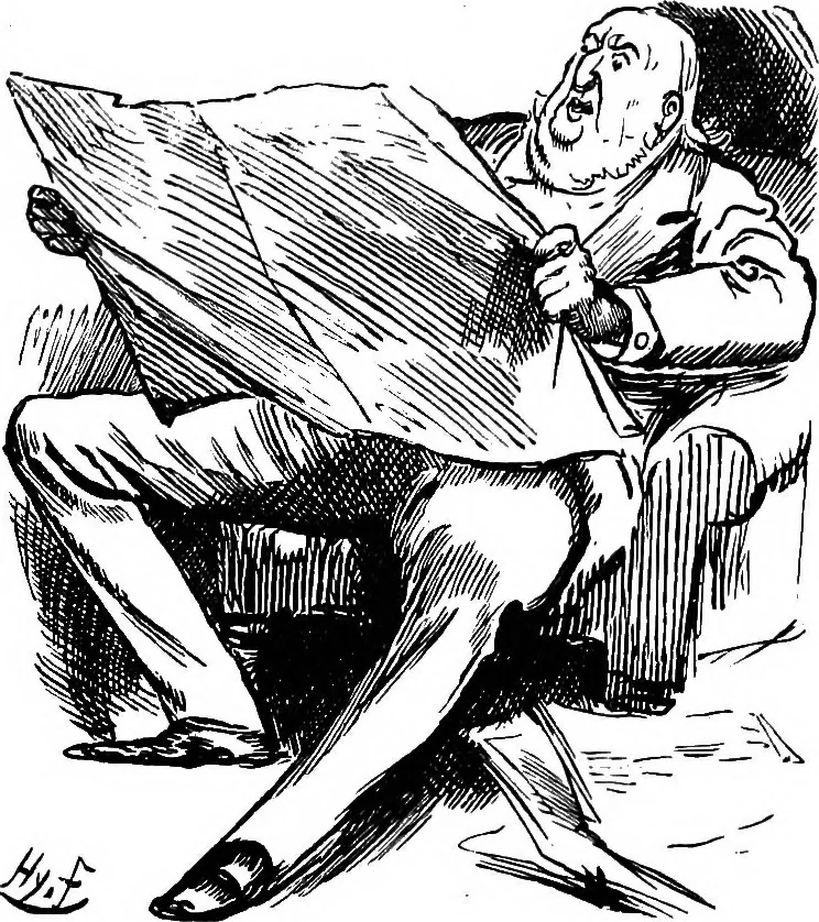 An illustration from M.P.'s in session, from Mr. Punch's parliamentary portrait gallery, 1889, leaf 54