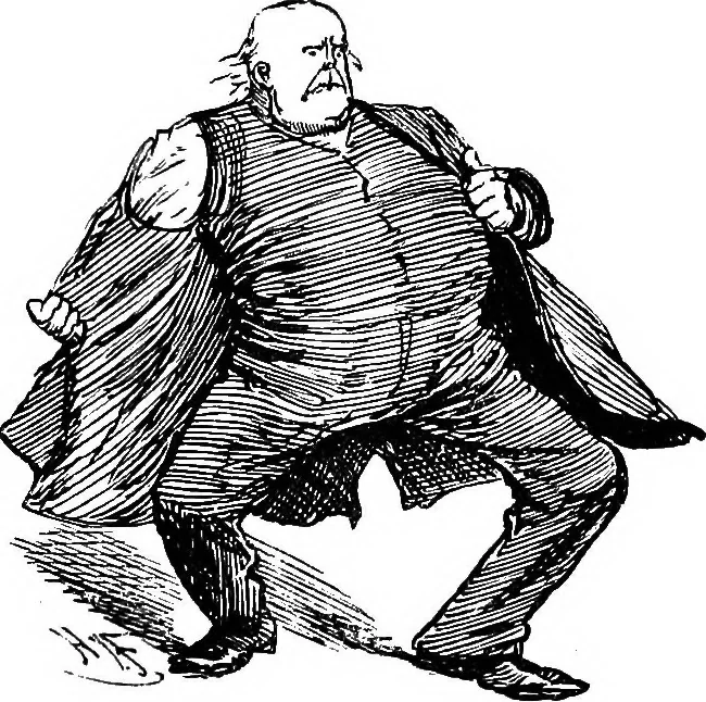 An illustration from M.P.'s in session, from Mr. Punch's parliamentary portrait gallery, 1889, leaf 60