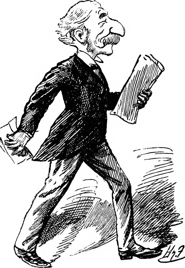 An illustration from M.P.'s in session, from Mr. Punch's parliamentary portrait gallery, 1889, leaf 64