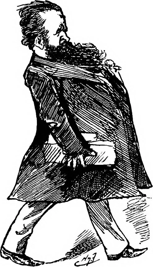 An illustration from M.P.'s in session, from Mr. Punch's parliamentary portrait gallery, 1889, leaf 67