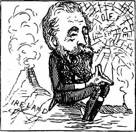 An illustration from M.P.'s in session, from Mr. Punch's parliamentary portrait gallery, 1889, leaf 70