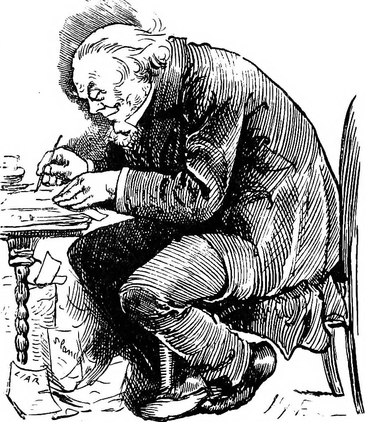 An illustration from M.P.'s in session, from Mr. Punch's parliamentary portrait gallery, 1889, leaf 72
