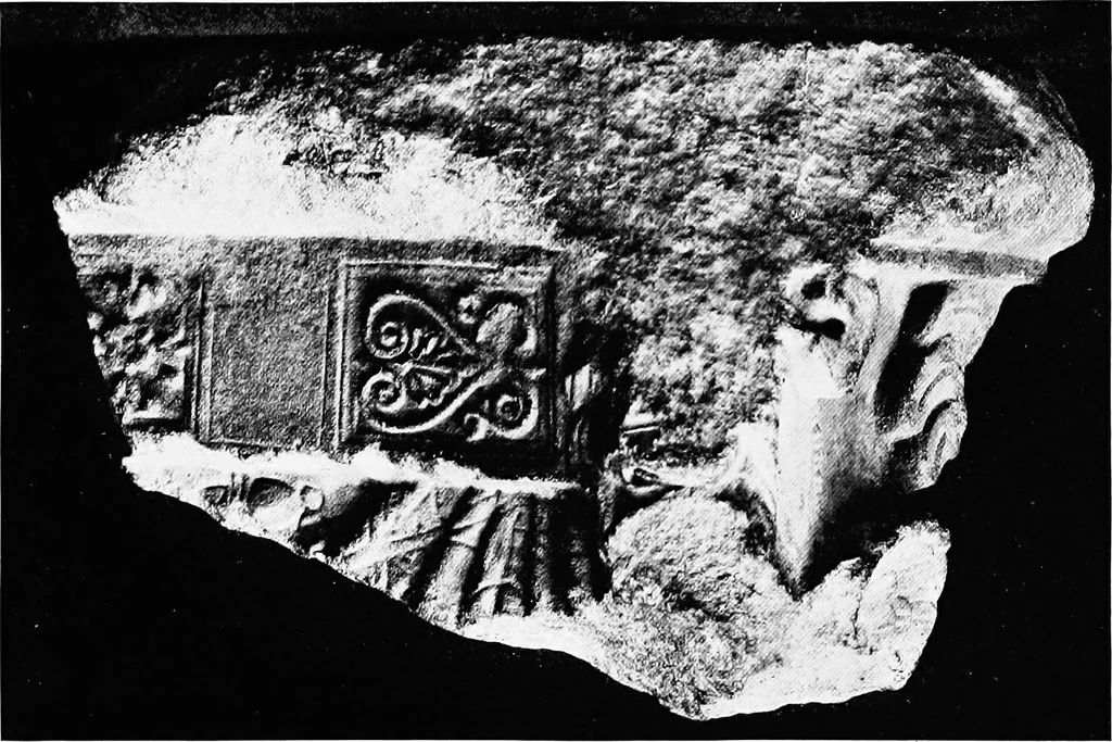 An illustration from Studies in ancient furniture; couches and beds of the Greeks, Etruscans and Romans, 1905, leaf 144