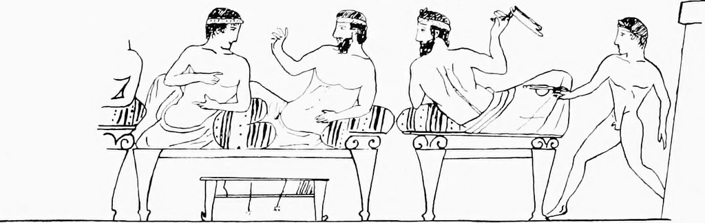 An illustration from Studies in ancient furniture; couches and beds of the Greeks, Etruscans and Romans, 1905, leaf 31