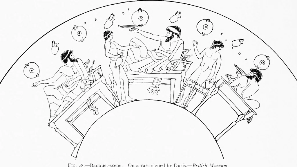 An illustration from Studies in ancient furniture; couches and beds of the Greeks, Etruscans and Romans, 1905, leaf 53