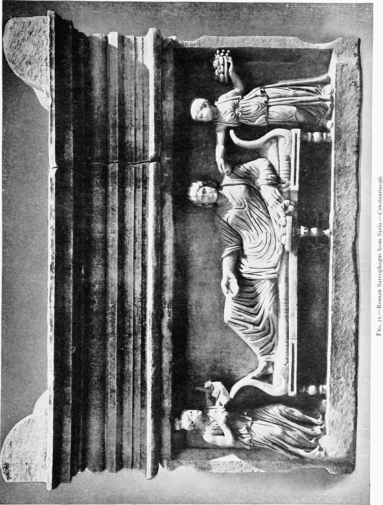 An illustration from Studies in ancient furniture; couches and beds of the Greeks, Etruscans and Romans, 1905, leaf 64
