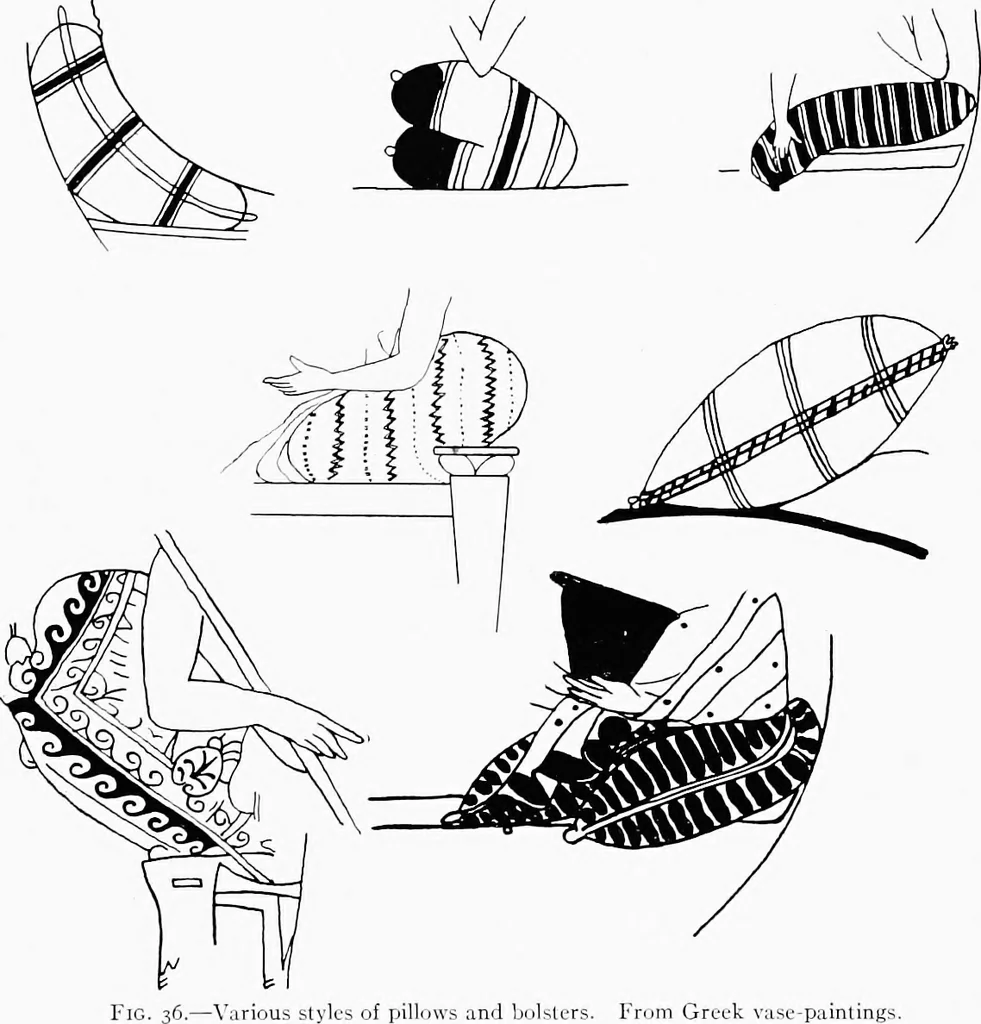 An illustration from Studies in ancient furniture; couches and beds of the Greeks, Etruscans and Romans, 1905, leaf 73