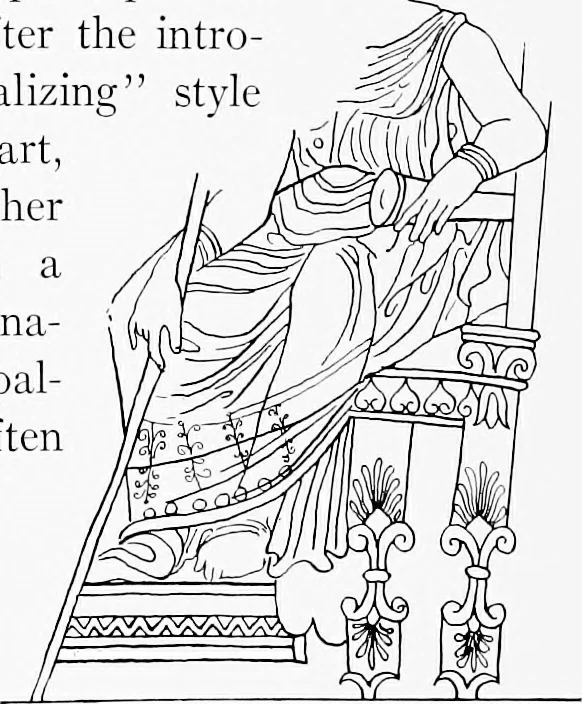 An illustration from Studies in ancient furniture; couches and beds of the Greeks, Etruscans and Romans, 1905, leaf 83